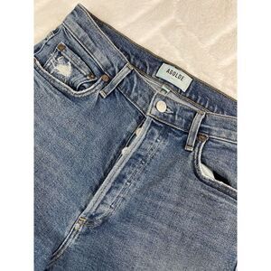 Agolde Blue Cropped Ankle Jeans